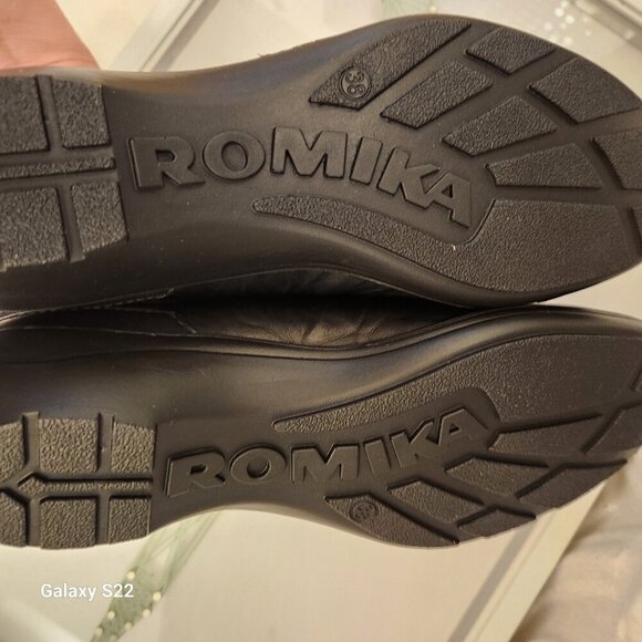 Romika Black Leather "Cassie 50" Mary Janes. NIB. Size EU 38/US 7-7.5 - Picture 8 of 11